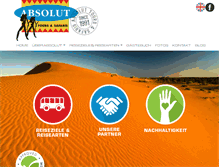 Tablet Screenshot of absoluttours.com